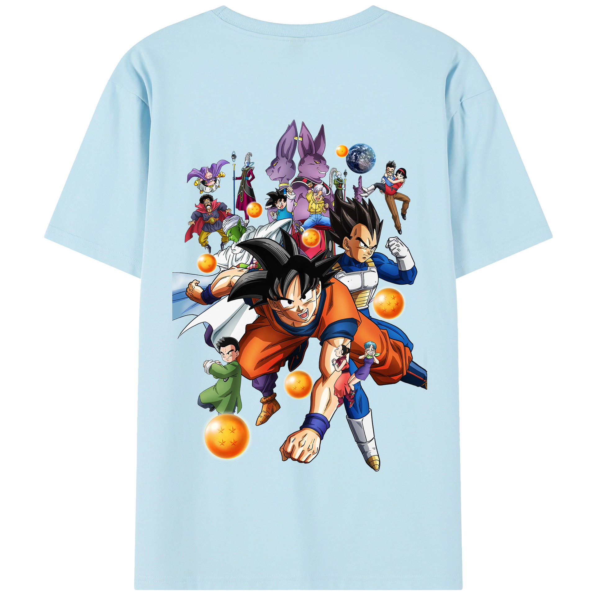 （画像用） ドラゴンボール DRAGON BALL 綿100％半袖Tシャツ（背面プリント）